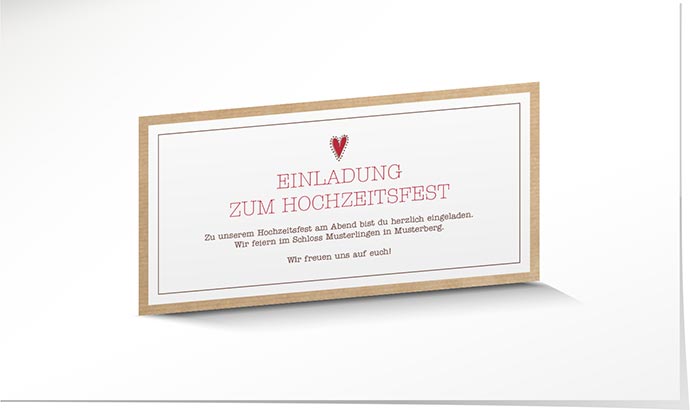 Einlagekarte 758 Einlagekarte Hochzeit