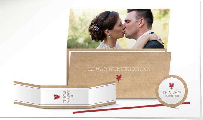 Dankeskarte Hochzeit 758 Dankeskarte Hochzeit