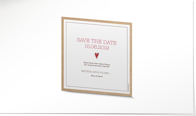 Save the Date Karte 758 Save the Date Karte