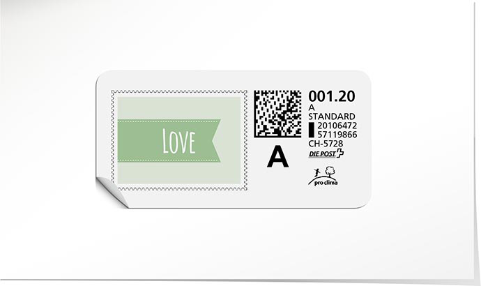 A-Post-Briefmarke 762 amande