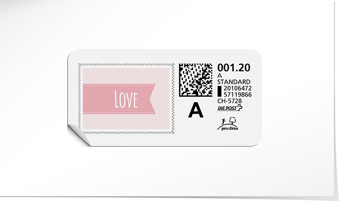 A-Post-Briefmarke 762 quarzrosa