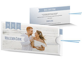 Dankeskarte Hochzeit 762