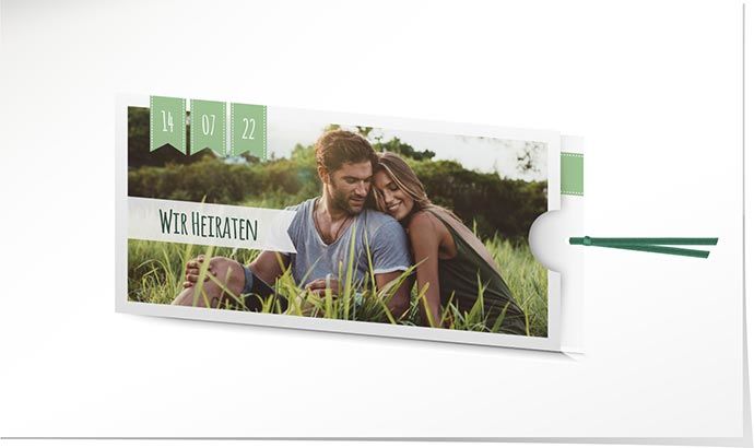 Hochzeitseinladung 762 Hochzeitskarte