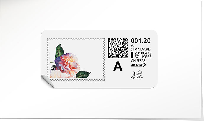 A-Post-Briefmarke 765 infra violet