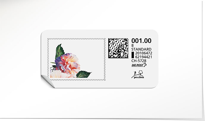 B-Post-Briefmarke 765 infra violet