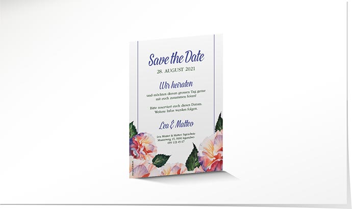 Save the Date Magnetkarte 765 Save the Date Magnetkarte