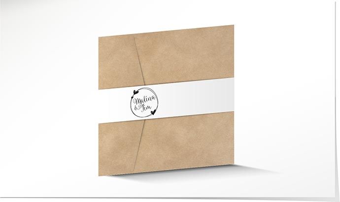 Hochzeitseinladung Pocketfolder 767 Hochzeitskarte