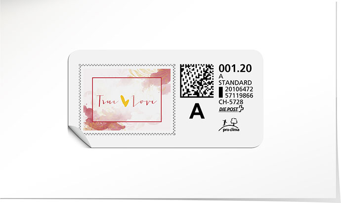 A-Post-Briefmarke 769 ultra red
