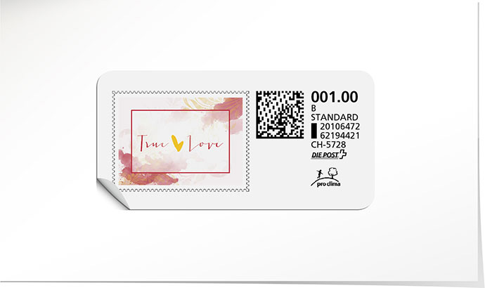 B-Post-Briefmarke 769 ultra red