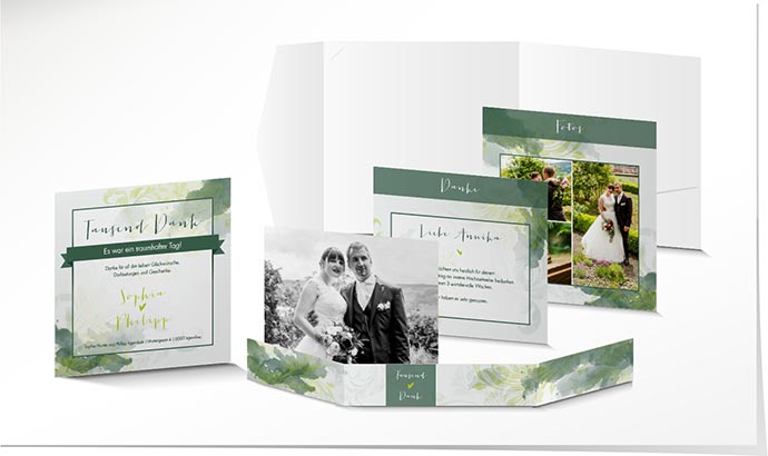 Dankeskarte Hochzeit 769 Dankeskarte Hochzeit