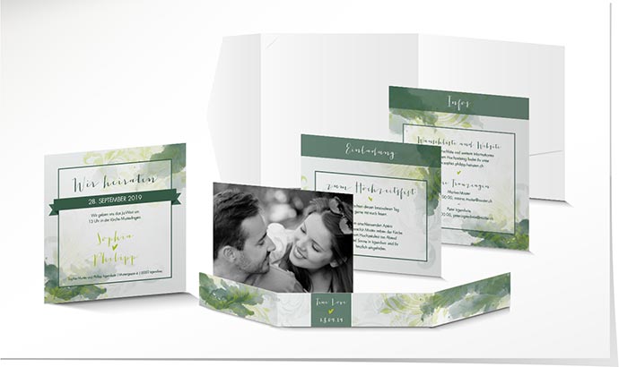Hochzeitseinladung 769 Hochzeitskarte