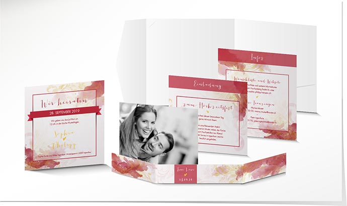 Hochzeitseinladung 769 Hochzeitskarte