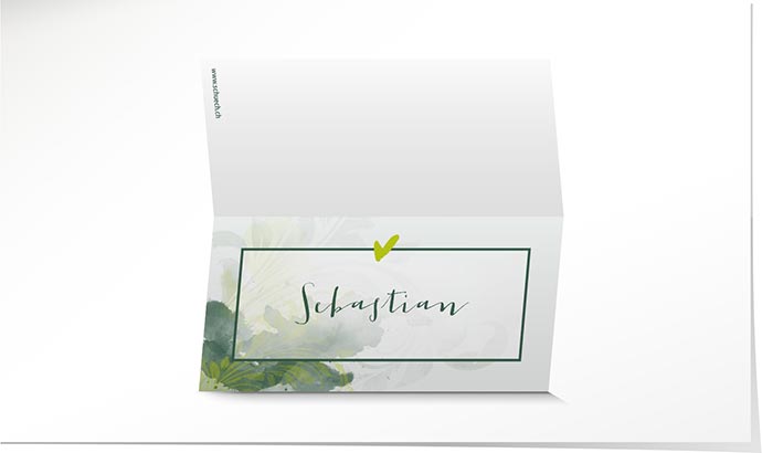 Tischkarte Hochzeit 769 Tischkarte