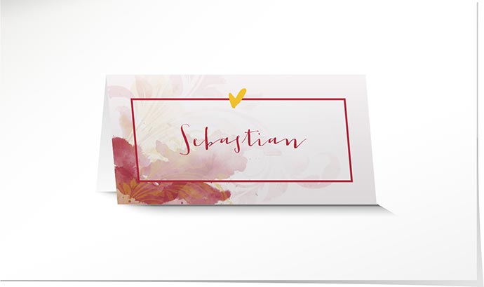 Tischkarte Hochzeit 769 Tischkarte