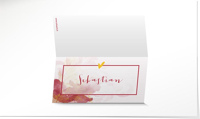Tischkarte Hochzeit 769 Tischkarte