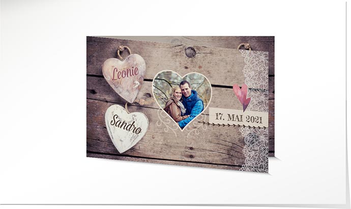 Hochzeitseinladung 770 Hochzeitskarte