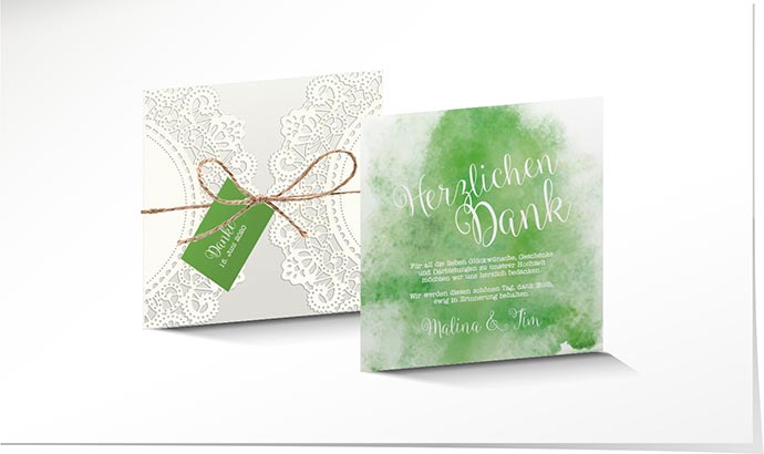 Dankeskarte Hochzeit Lasercut 774 Dankeskarte Hochzeit