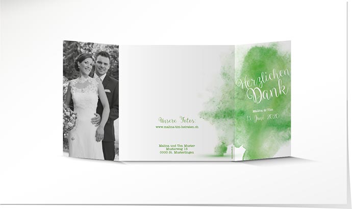 Dankeskarte Hochzeit 774 Dankeskarte Hochzeit