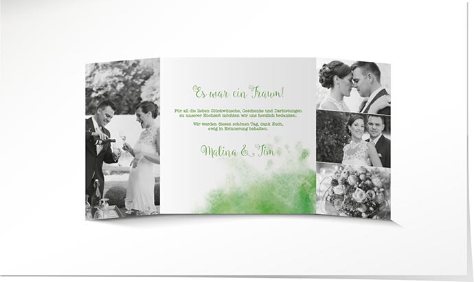 Dankeskarte Hochzeit 774 Dankeskarte Hochzeit