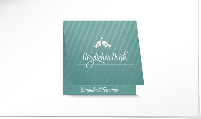 Dankeskarte Hochzeit 775 Dankeskarte Hochzeit
