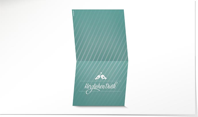 Dankeskarte Hochzeit 775 Dankeskarte Hochzeit