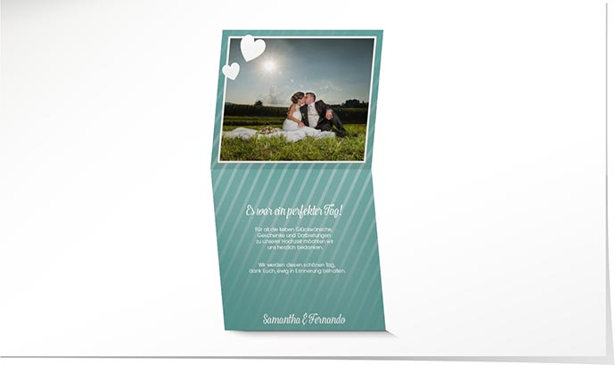 Dankeskarte Hochzeit 775 Dankeskarte Hochzeit