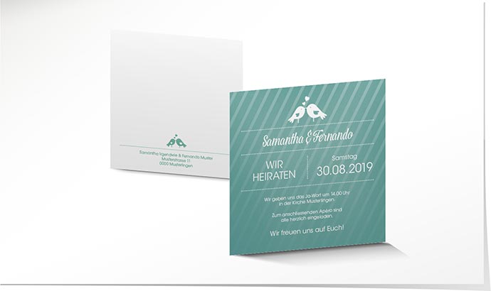 Hochzeitseinladung Lasercut 775 Hochzeitskarte