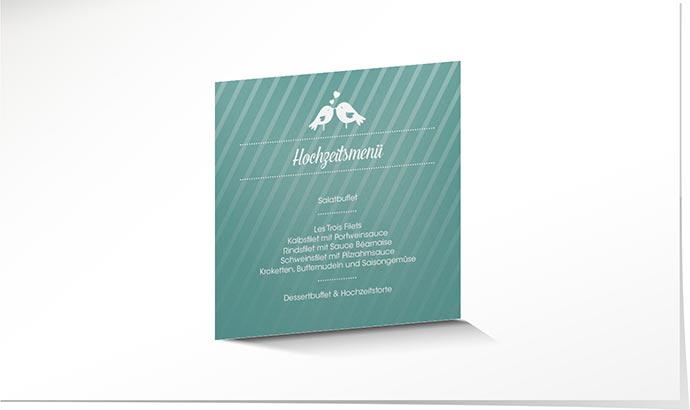 Menükarte Hochzeit 775 Menükarte Hochzeit