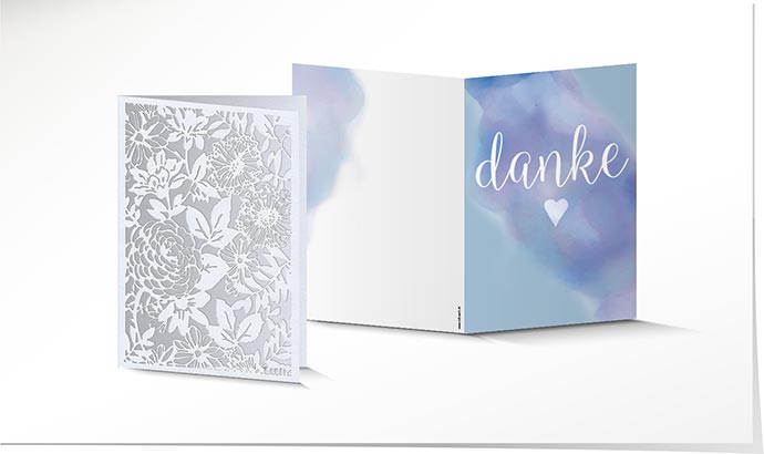 Dankeskarte Hochzeit Lasercut 776 Dankeskarte Hochzeit