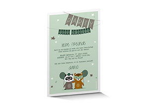 Kindergeburtstag 784 «Bären» Einladung Kindergeburtstag