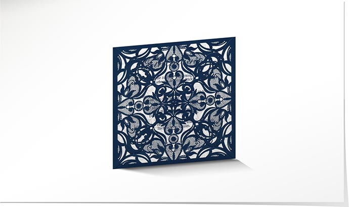 Hochzeitseinladung Lasercut 786 Hochzeitskarte