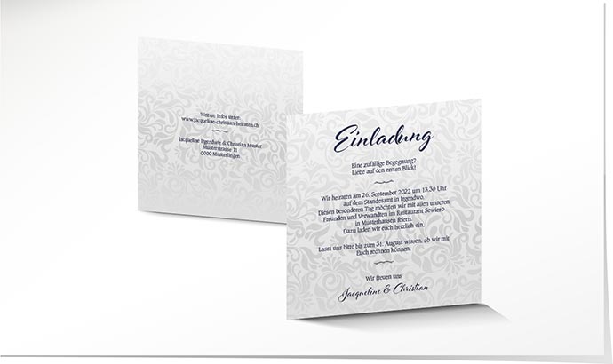 Hochzeitseinladung Lasercut 786 Hochzeitskarte