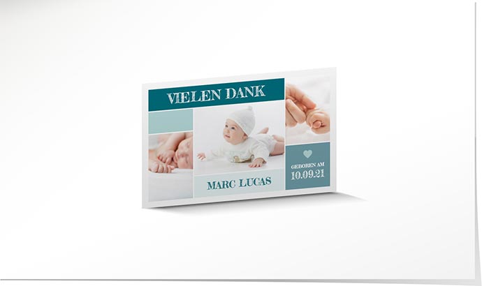 Dankeskarte Geburt 791 Dankeskarte Geburt