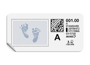 A-Post-Briefmarke 795