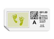 A-Post-Briefmarke 795