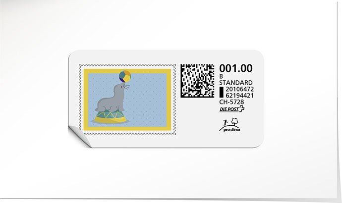 B-Post-Briefmarke 800 