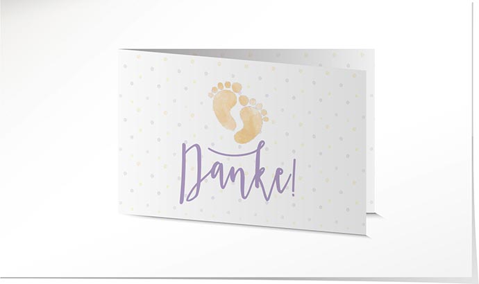 Dankeskarten Set – 24 Stück, 6 Jelly Bean Designs, Mit 3 Farbigen Umschlägen (Blau, Rosa, Gelb)