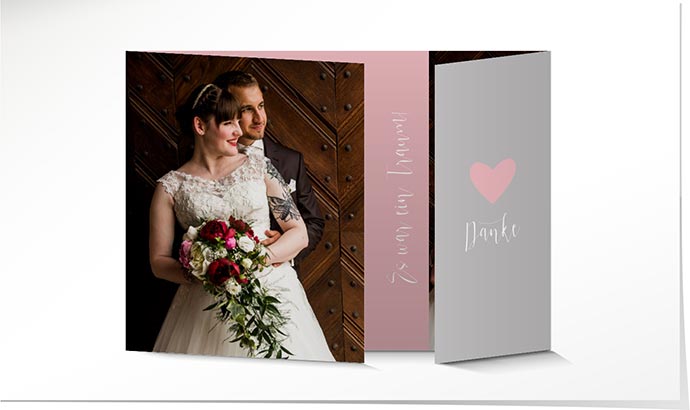 Dankeskarte Hochzeit 806 Dankeskarte Hochzeit