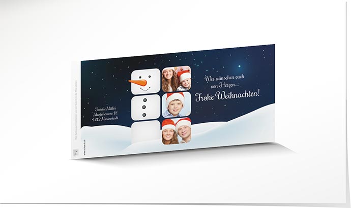 Weihnachtskarte Windlicht 812 