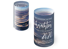 Weihnachtskarte Windlicht 817