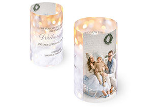 Weihnachtskarte Windlicht 818