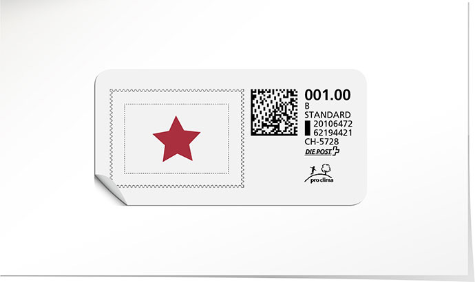 B-Post-Briefmarke 821 Briefmarke