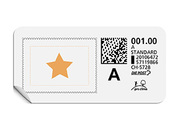 A-Post-Briefmarke 822