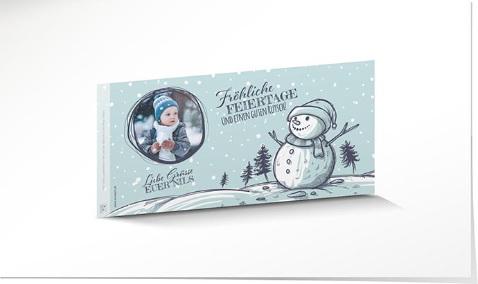 Weihnachtskarte Windlicht 828 