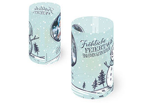 Weihnachtskarte Windlicht 828