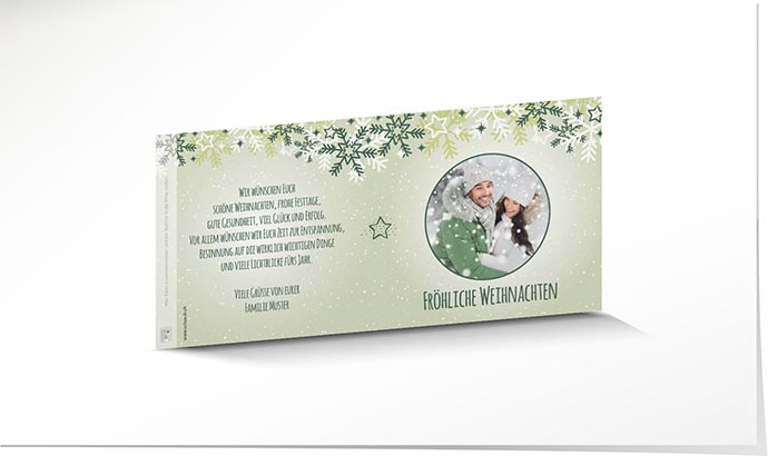 Weihnachtskarte Windlicht 829 