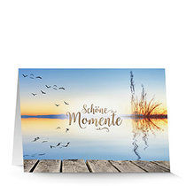 Glückwunschkarte 8423 Schöne Momente am See