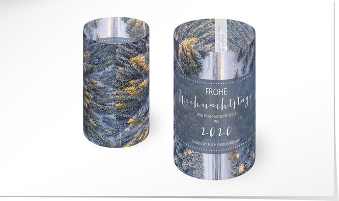 Weihnachtskarte Windlicht 846 