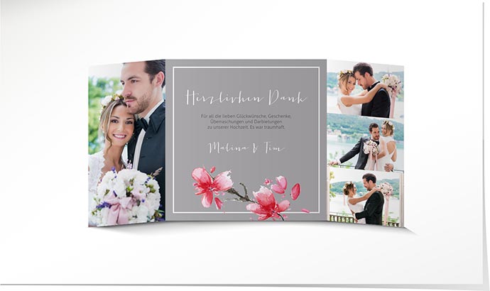 Dankeskarte Hochzeit 848 Dankeskarte Hochzeit