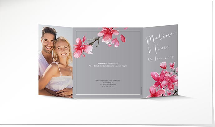 Hochzeitseinladung 848 Hochzeitskarte